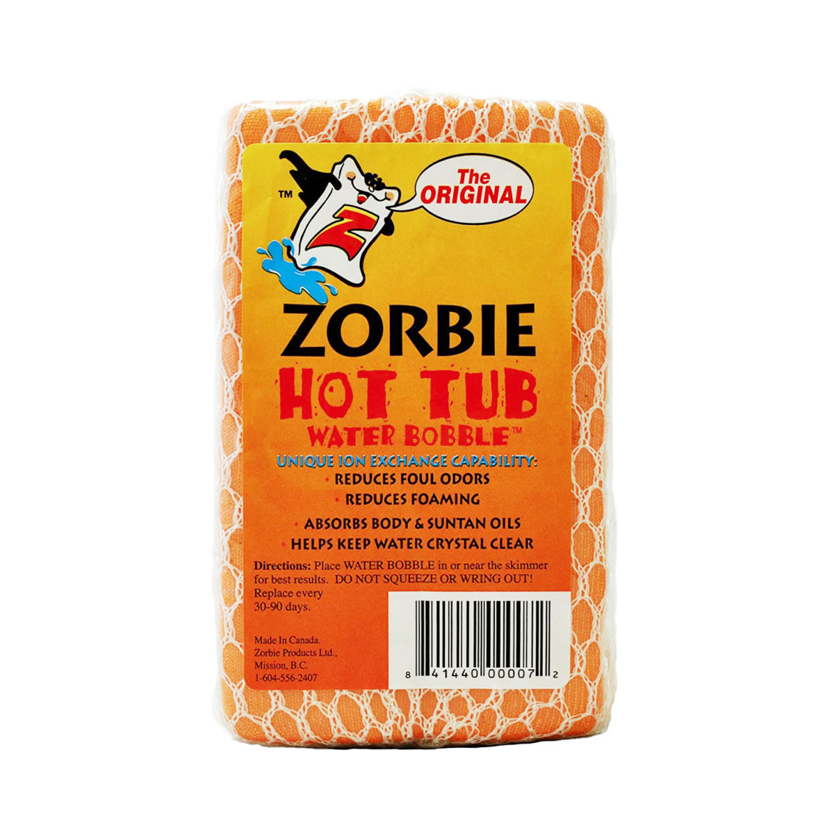 Zorbie Hot Tub Water Bobble Cleaner Orange