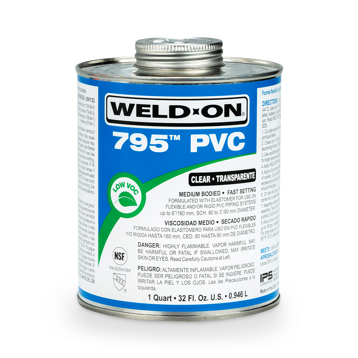 Weld-On 1/4 Pint 795 PVC Cement